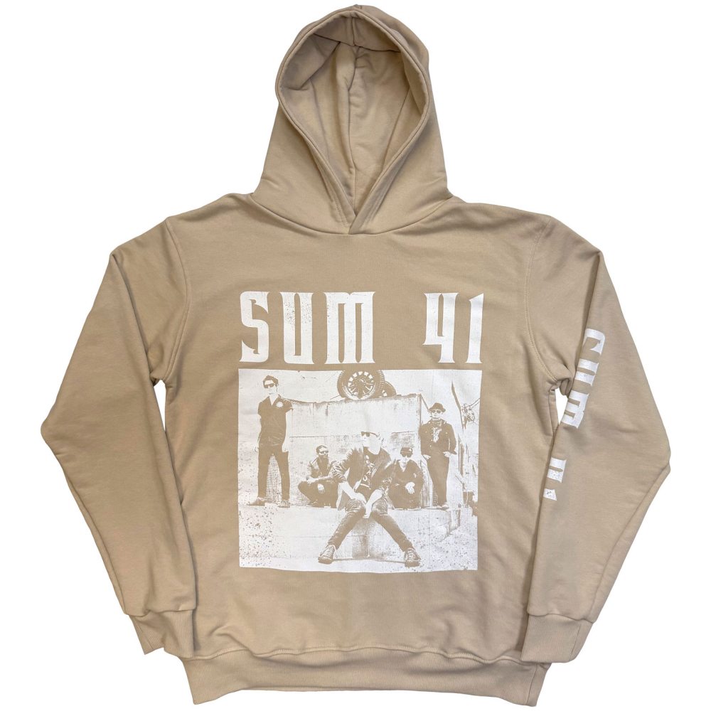 Sum 41 - Band Photo Hoodie - Cream
